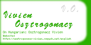 vivien osztrogonacz business card